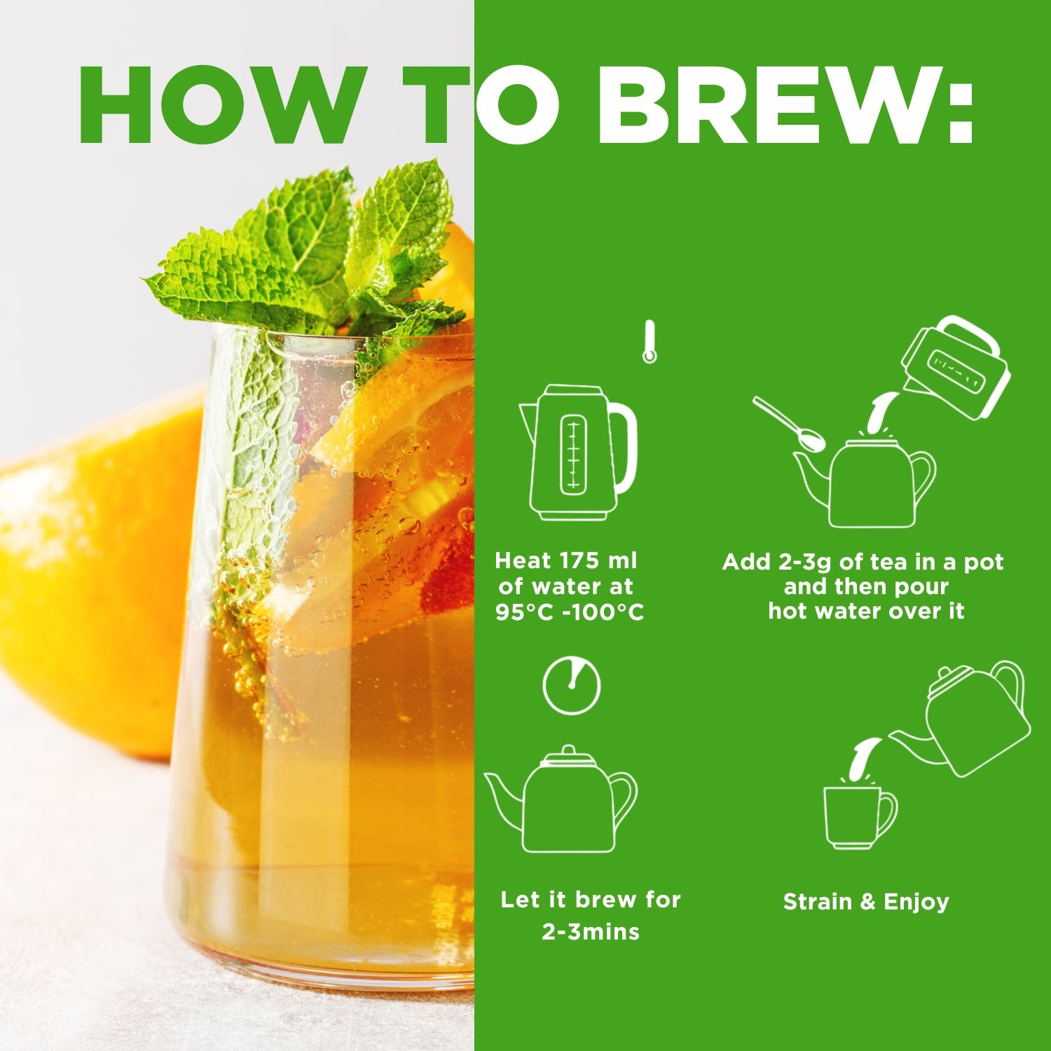 Mango Peach Green Tea | 50g