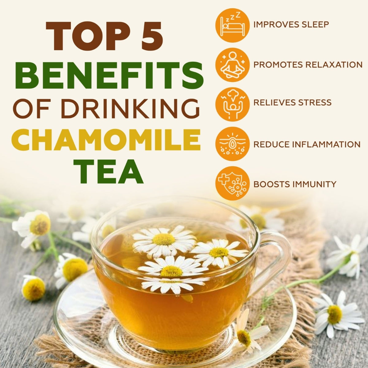 Pure Chamomile Flower Herbal Tea Tisane | 30g