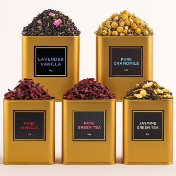 Floral Tea Combo – Lavender, Chamomile, Hibiscus, Rose & Jasmine