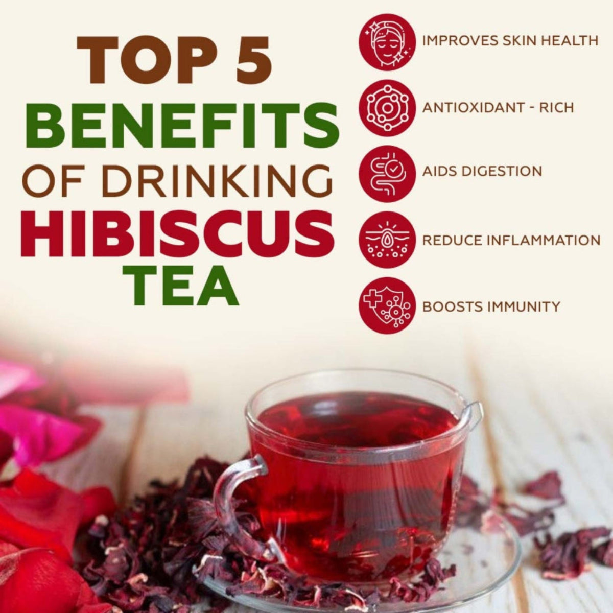 Pure Hibiscus Herbal Tea Tisane | 30g