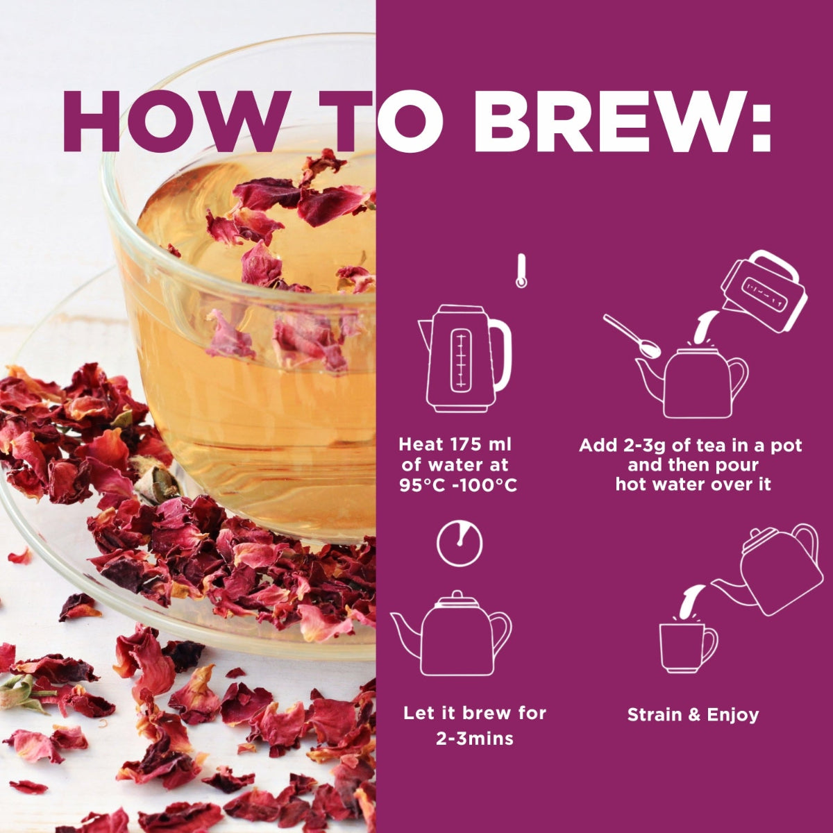 Rose Green Tea | 50g