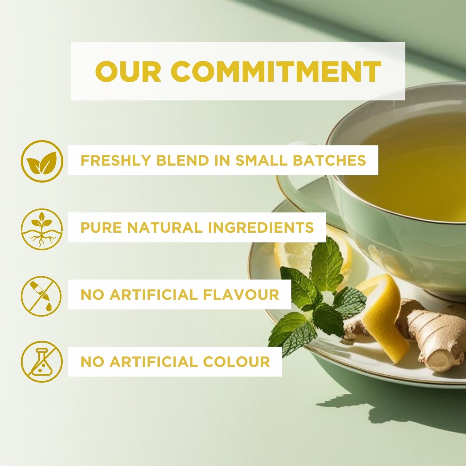 Ginger Lemongrass Herbal Tea Infusion | 50g