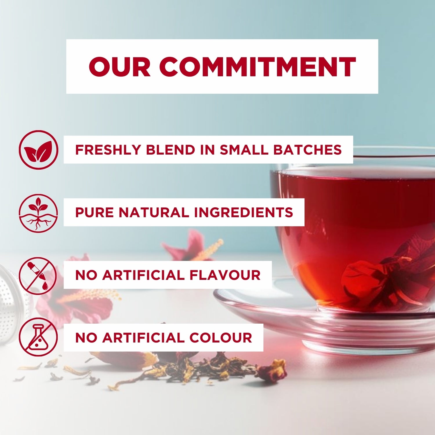 Pure Hibiscus Herbal Tea Tisane | 30g