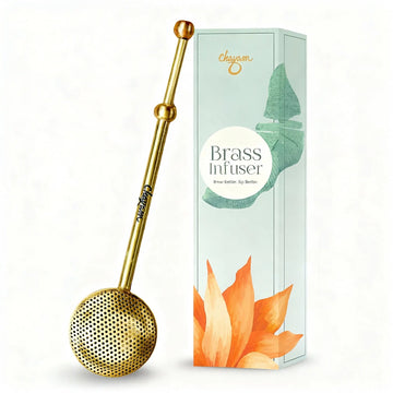 Premium Telescopic Pure Brass Tea Infuser
