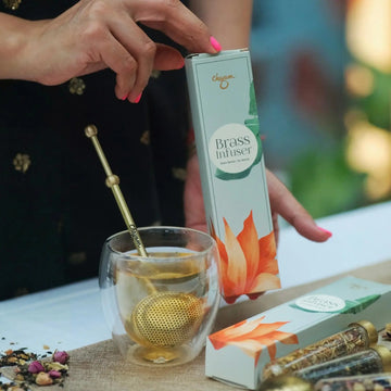 Premium Telescopic Pure Brass Tea Infuser