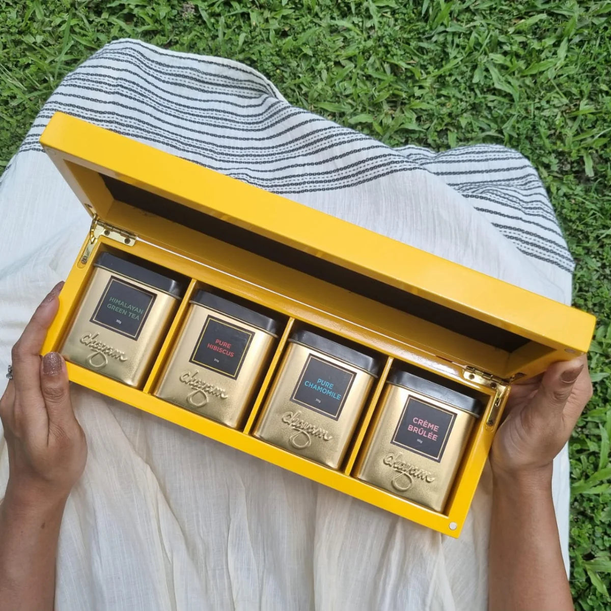 Fine Tea Chest | Wooden Tea Gift Box | Premium Diwali Gift Idea
