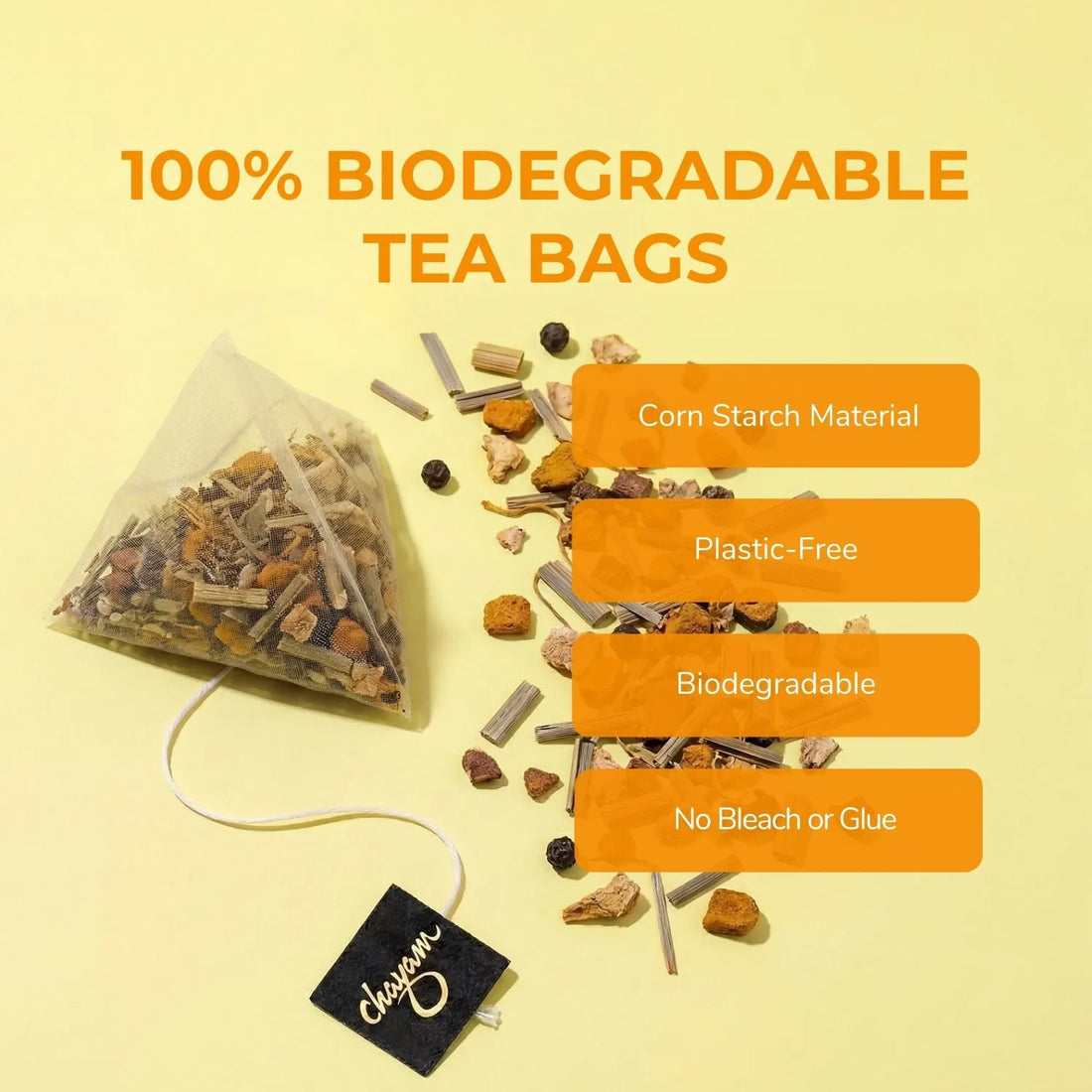 Spiced Turmeric Herbal Tea Infusion | Tea Bags