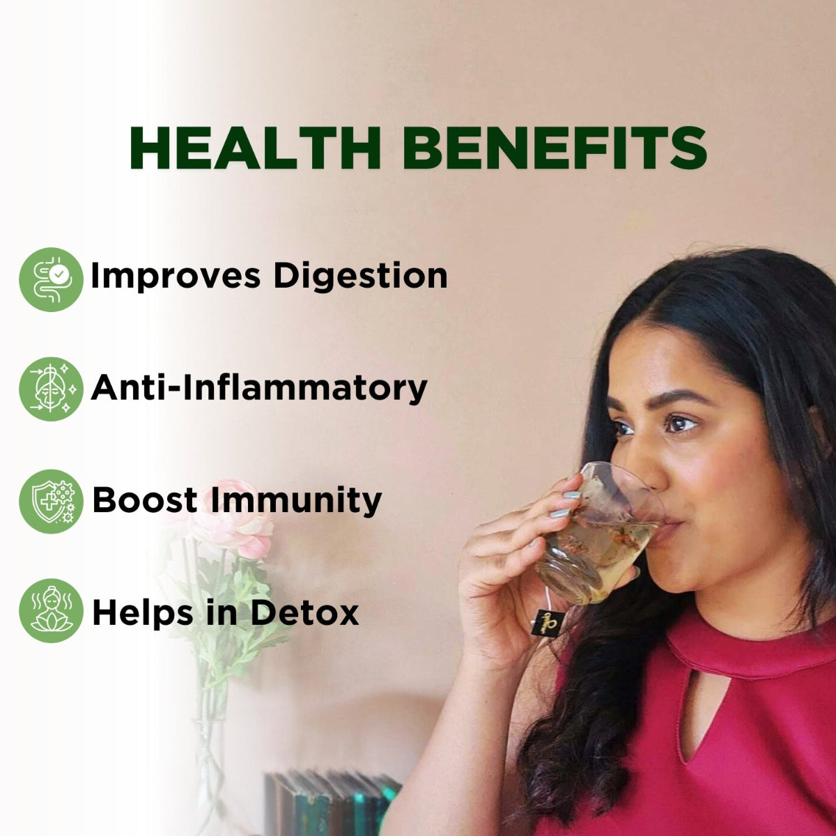 Moringa Tulsi Green Tea | Tea Bags