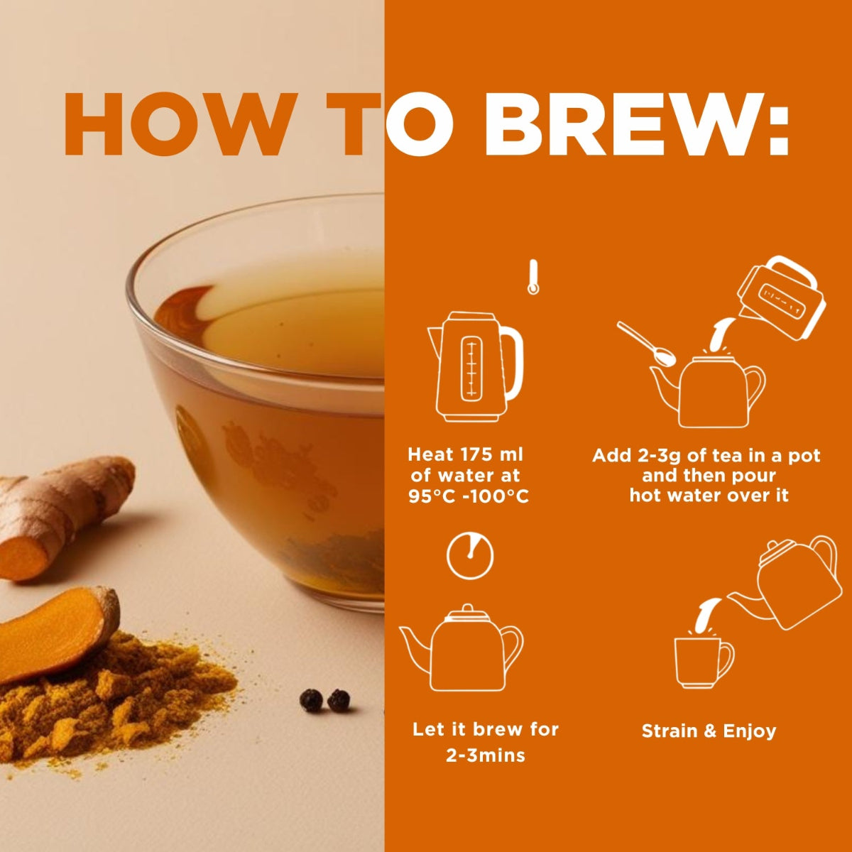 Spiced Turmeric Herbal Tea | 50g