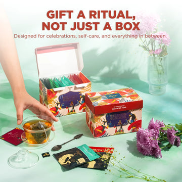 Wellness Wonders Gift Box | 5 Flavours 20 Tea Bags | Healthy Diwali Gift