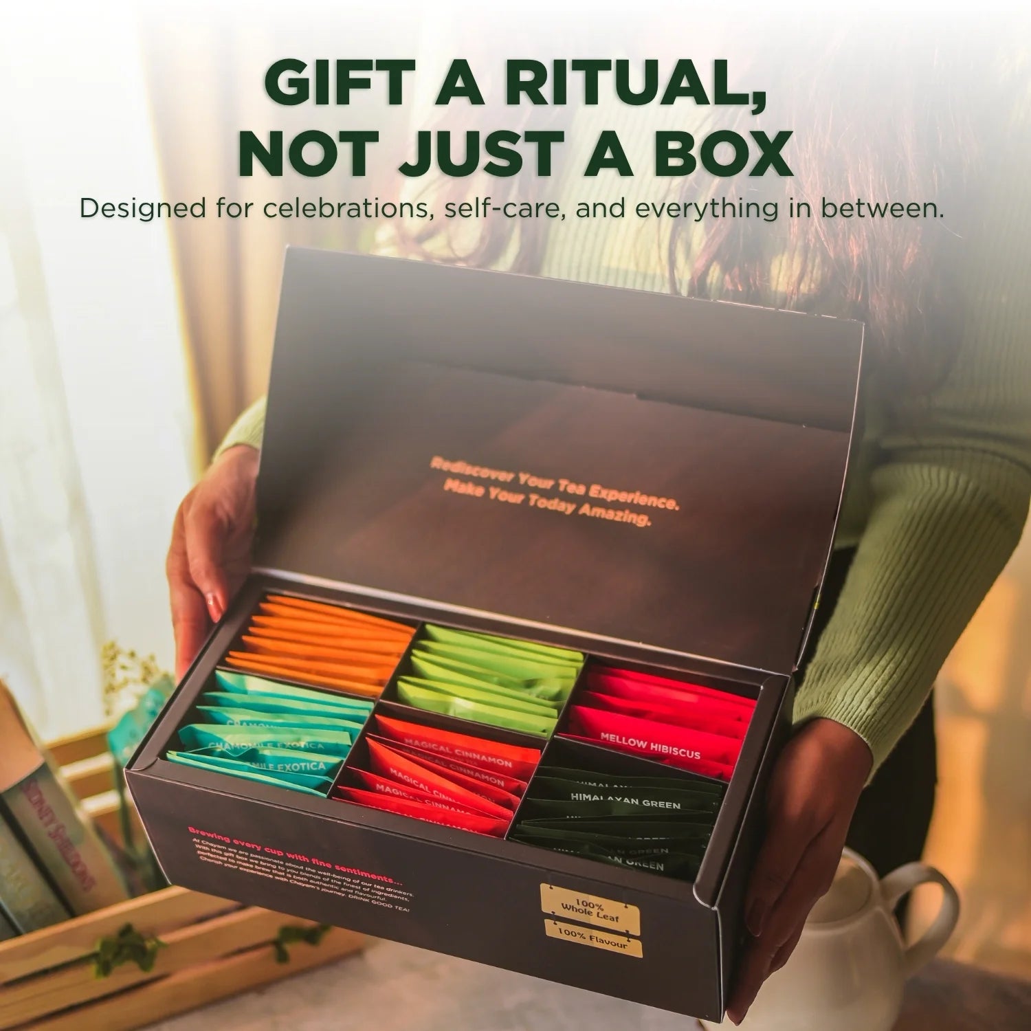Assorted Tea Gift Box | 48 Tea Bags Gift Set | Ideal Gift for Diwali