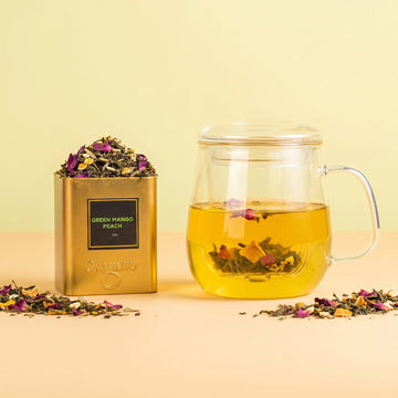 PEACH PERFECT Tea Set - Mango Peach Tea with Infusion Mug