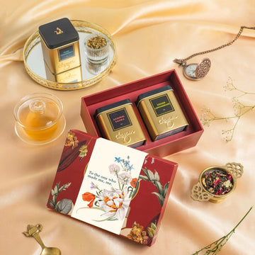 Mother's Day Gift Box: 2 Luxury and Exotic Flavoured Tea Tins