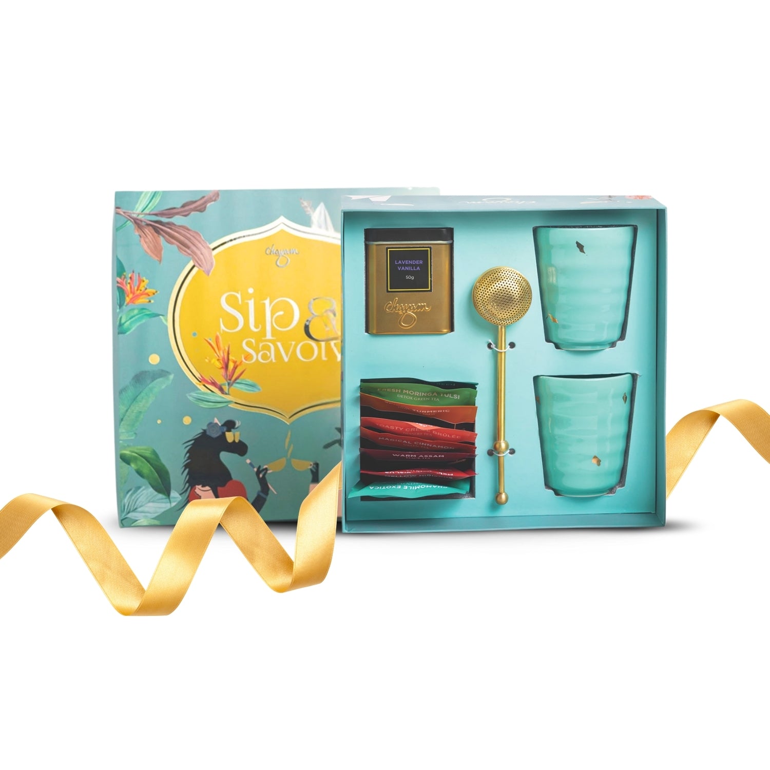 Sip and Savour Tea Gift Hamper | Luxury Tea Gift Set | Perfect Diwali Gift