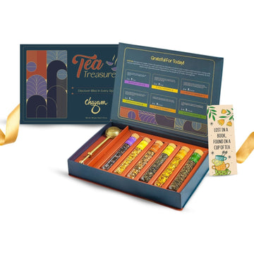 Tea Treasure Tea Gift Set | 6 Teas in Glass Tubes