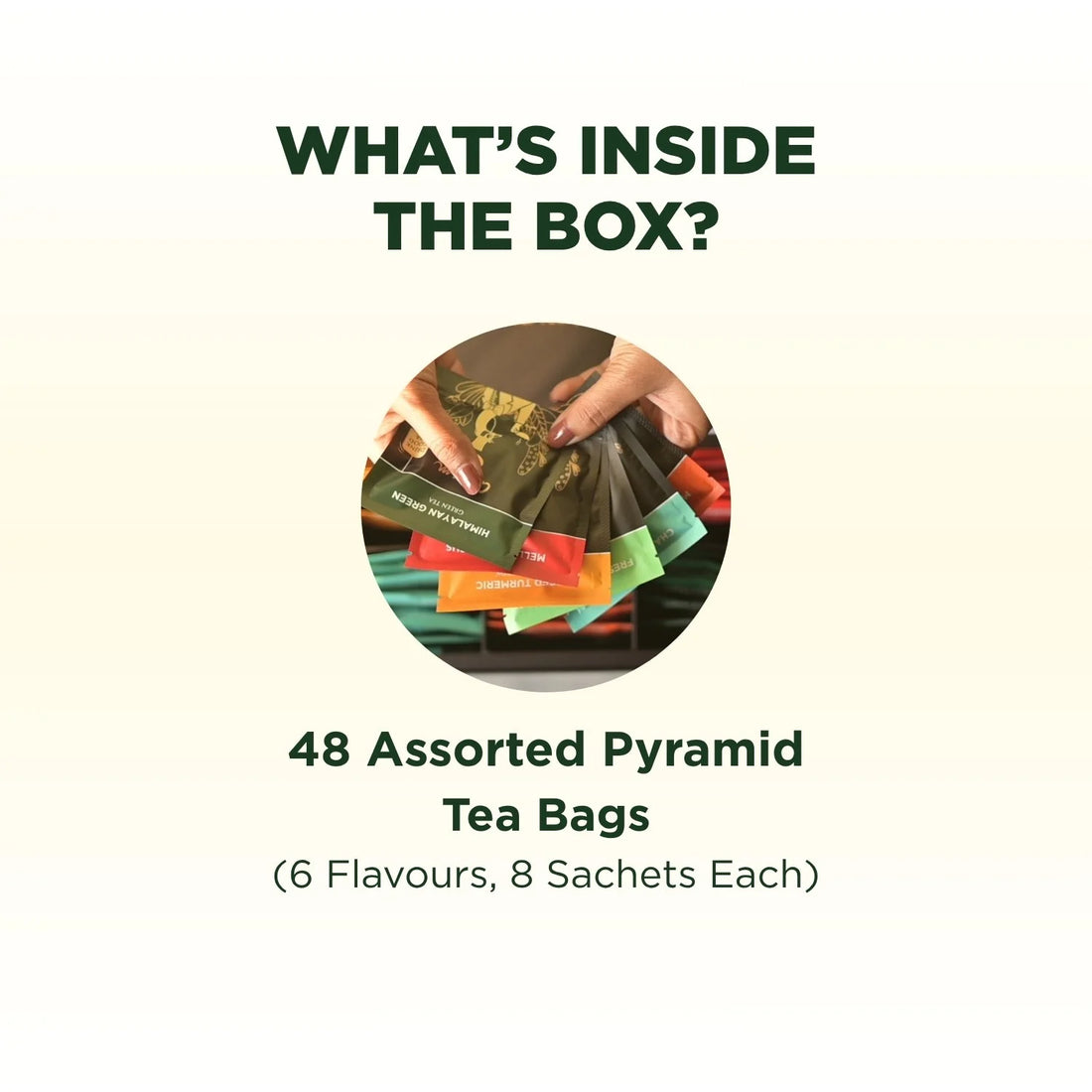 Mother's Day Gift Box: Assorted 48 Pyramid Tea Bags