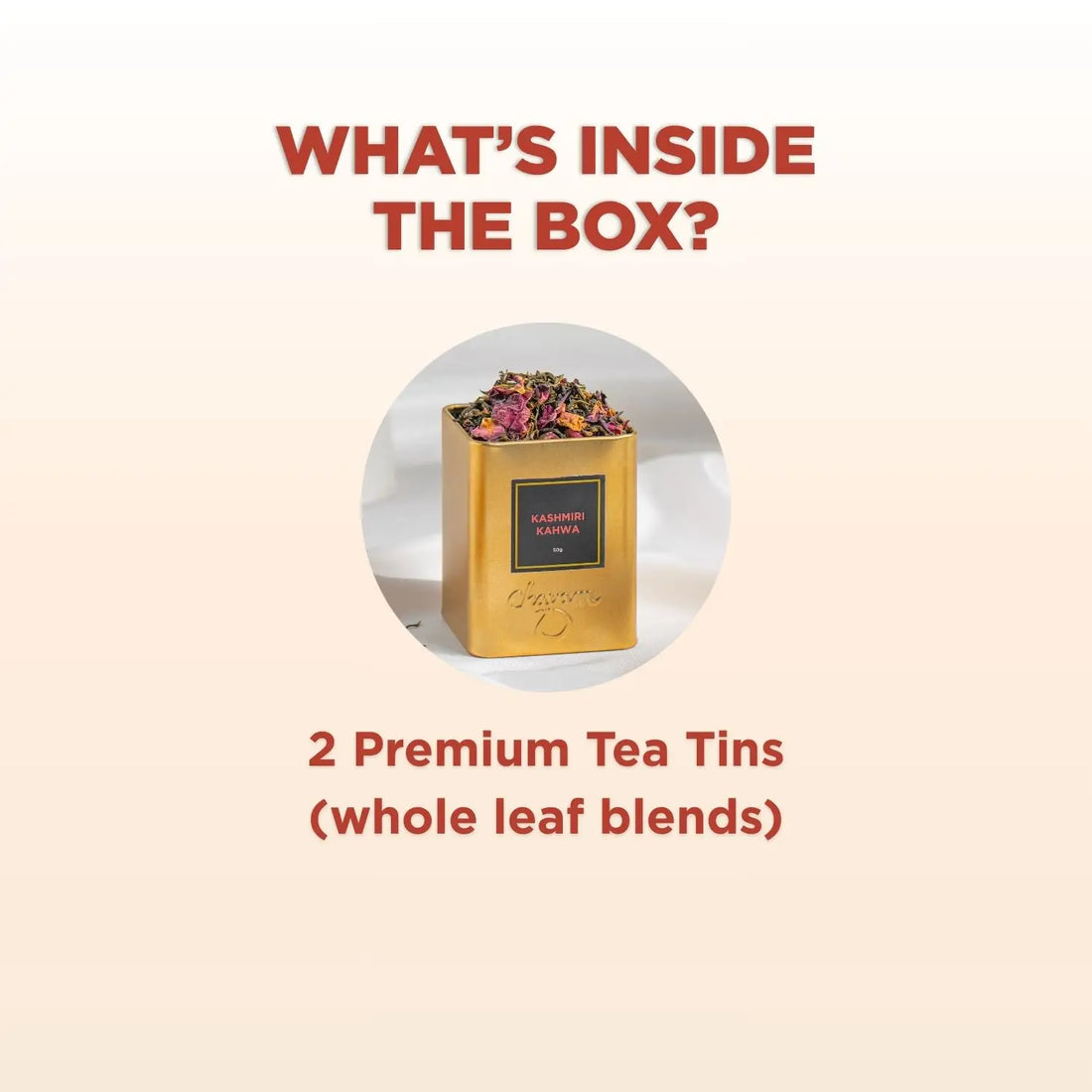 Tea Retreat Gift Box – Two Premium Loose Leaf Teas in Elegant Tins | Compact Diwali Gift Idea