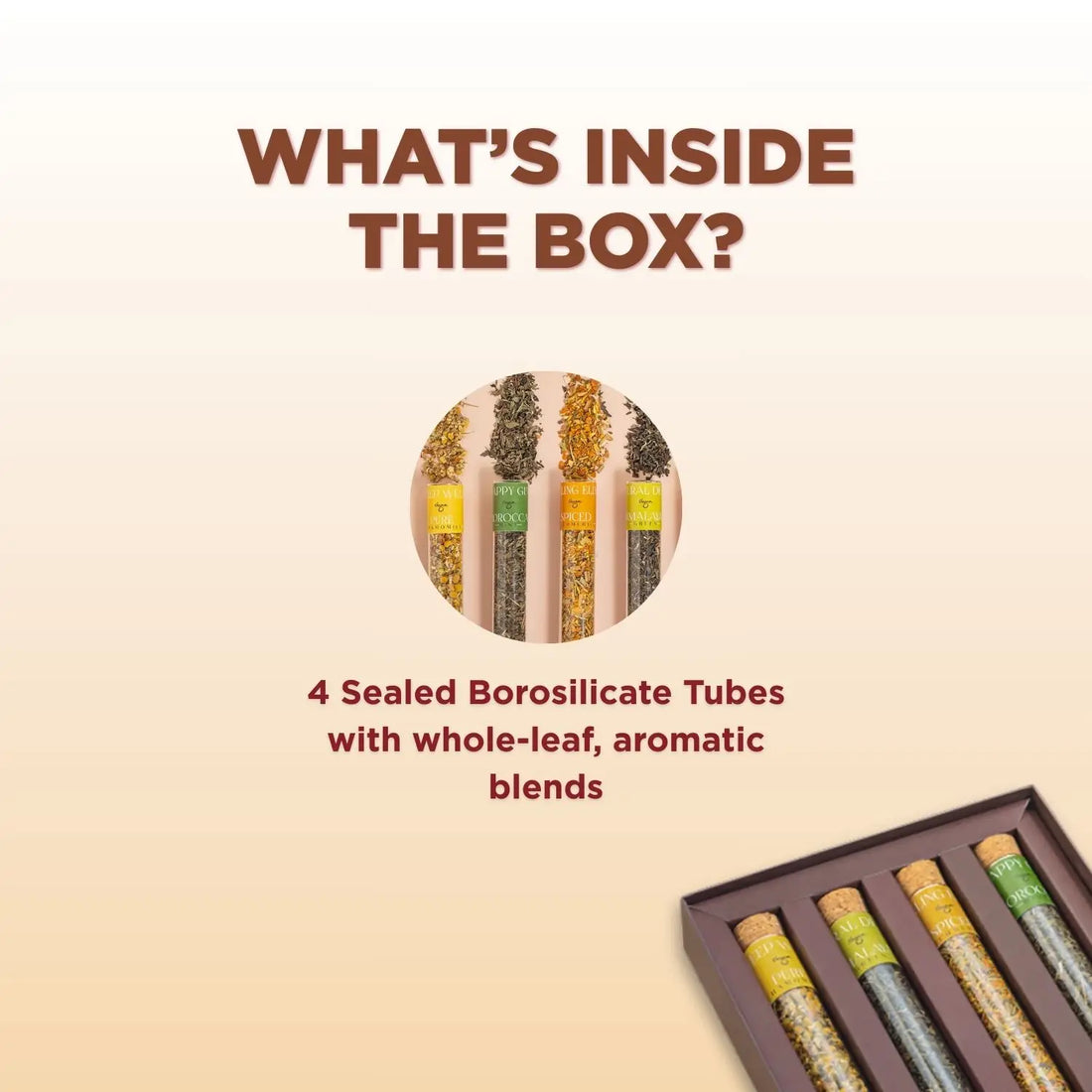 Mother's Day Gift Box: 4 Assorted Tea Premium Tubes