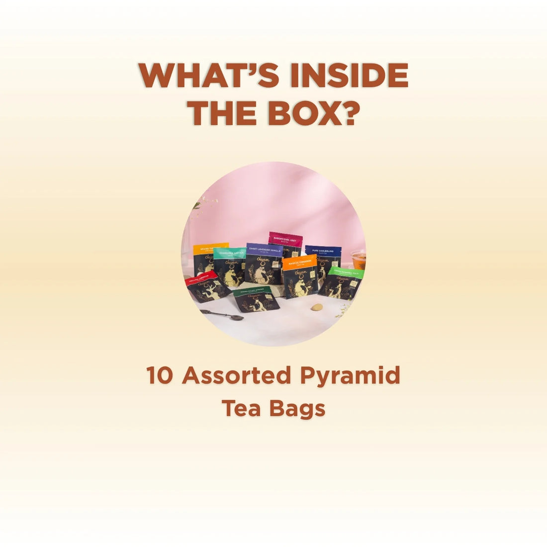 Serene Sips Gift Box | 10 Assorted Tea Bags | Gift for Diwali