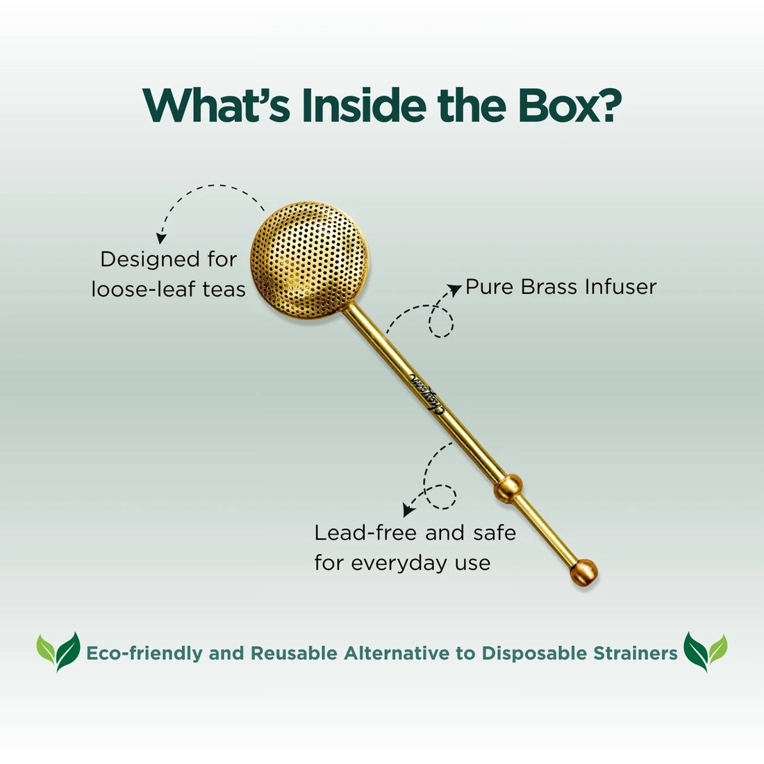 Premium Telescopic Pure Brass Infuser