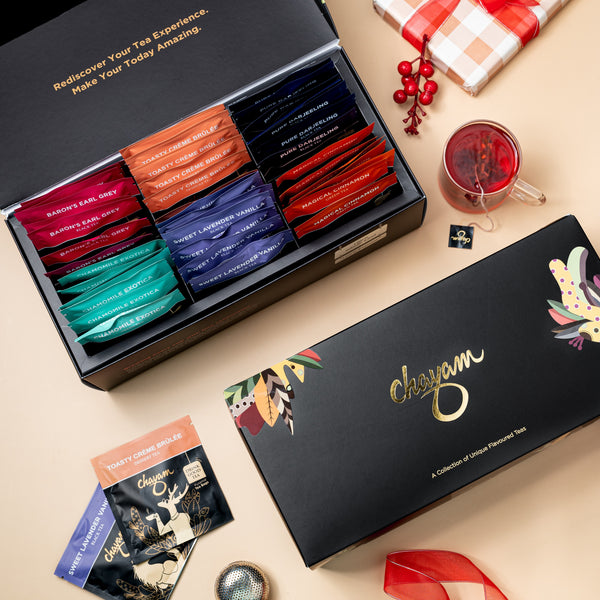 Tea in Tubes Gift Box | Whole Leaf Tea Set | 4 Test Tubes – CHAYAM