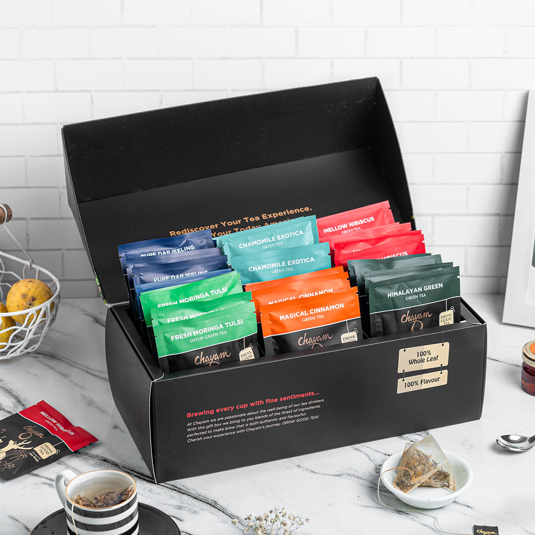 Assorted Tea Gift Box | 48 Tea Bags Gift Set | Chayam Tea